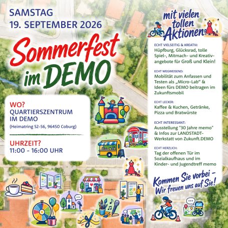 Sommerfest im Demo Sommerfest im Demo am 19. Sept. 2026